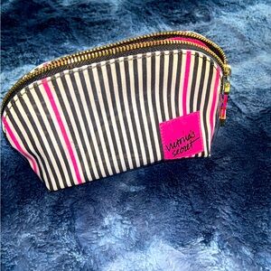 NWOT Victoria’s Secret Striped Beauty Pouch